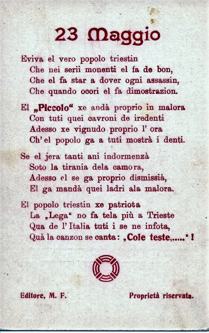 6- Violenze del 23 maggio 1915 a Trieste
